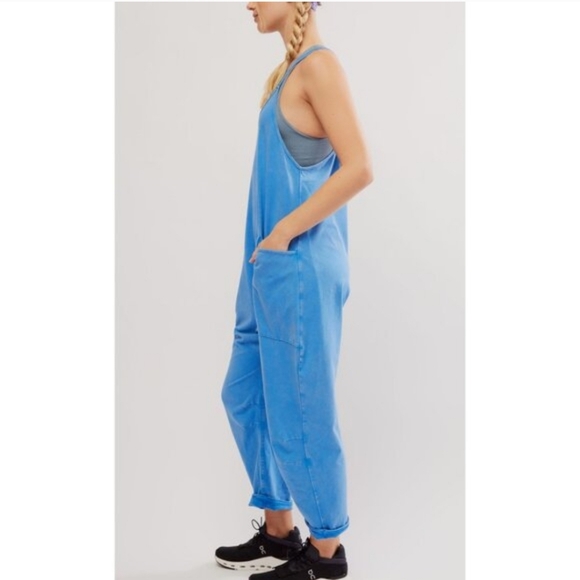 Free People Blue Relaxed Jumpsuit - Picture 4 of 6